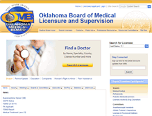 Tablet Screenshot of okmedicalboard.org